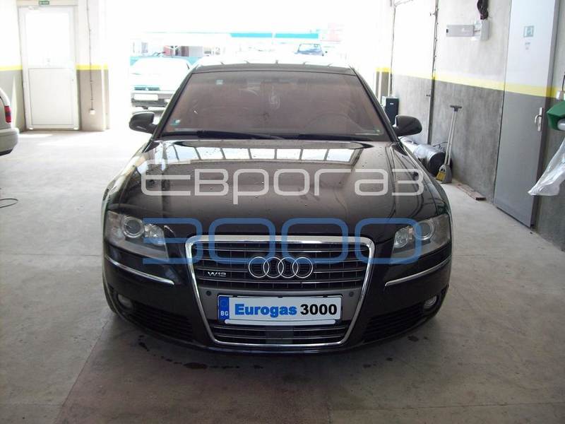 Audi A8 6.0 W12 450hp газов инжекцион  Zavoli OBD бутилка 90 литра